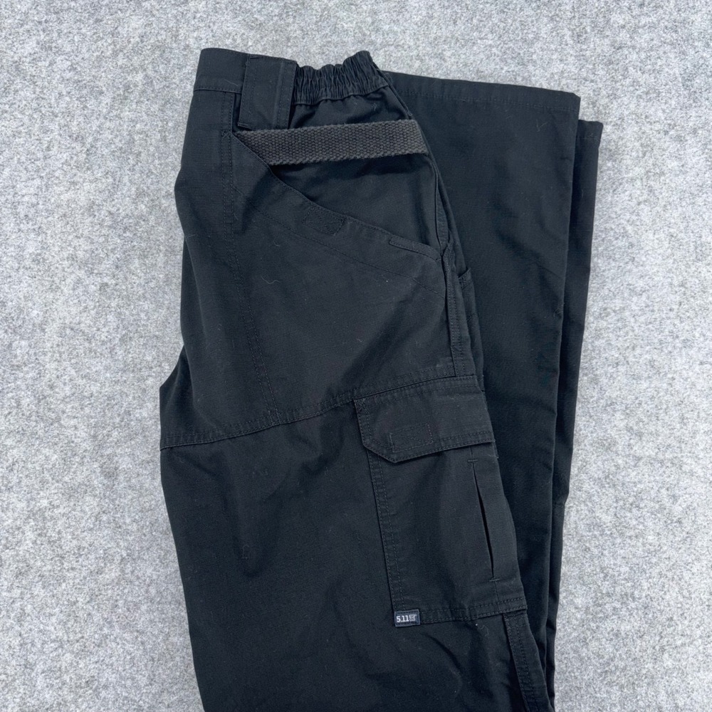 5.11 Tactical Womens Black Ripstop Cargo Pants Style 64360 Size 8 Long